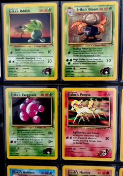 Pokemon TCG Gym Heroes 1999-2000 Lot Of 9 Vintage WoTC Non Holo Cards LP+ - Image 3