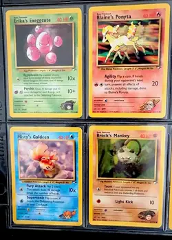 Pokemon TCG Gym Heroes 1999-2000 Lot Of 9 Vintage WoTC Non Holo Cards LP+ - Image 5