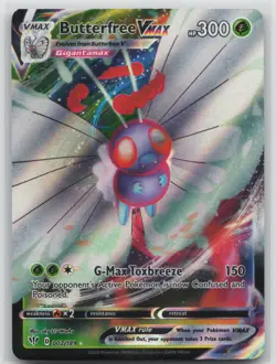Pokemon Card Butterfree VMAX Ultra Rare SWSH03: Darkness Ablaze 002/189 - Image 1
