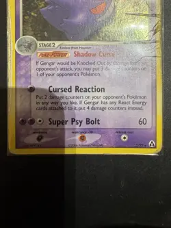 Pokemon Gengar TCG Card 5/92 EX Legend Maker Holo Rare - Image 4