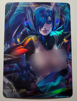 SEXY HEROINE WAIFU Sona LEAGUE OF LEGENDS ACG PREMIUM HOLOFOIL CARD NM - Image 1