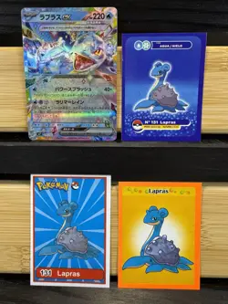 Pokemon Lot of Cards and Stickers All Lapras #131 Lapras Only Lot of 24 - Image 2