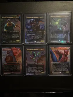 MTG Marvel Spider-Man Scene FOIL Borderless Full Complete 6 Card Set (SPE) - Image 1