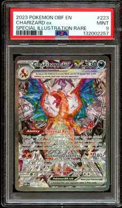 PSA 9 MINT Charizard Ex 223/197 SPECIAL ILLUSTRATION RARE HOLO Pokemon Card 257 - Image 2