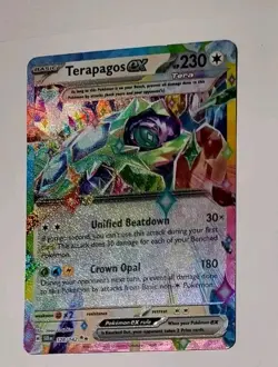 Stellar Crown (4) Card EX Lot Terapagos EX, Lapras EX, Galvantula EX, Lucario EX - Image 2