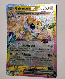 Stellar Crown (4) Card EX Lot Terapagos EX, Lapras EX, Galvantula EX, Lucario EX - Image 4