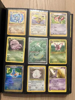 TCG Pokemon WOTC Cards in binder holos rares e series reverse holos 300+ cards - Image 1