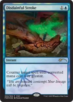 Moderate Play, English MTG Foil Disdainful Stroke - Foil FNM 2015 FNM Promos Mag - Image 1