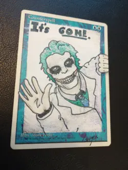 Joker Counterspell MTG Hand painted alternate art - Image 1