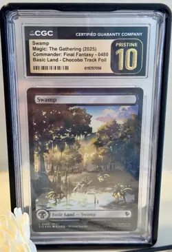 ALL 5 Chocobo Track Foil LANDS Graded 10’s CGC Commander Final Fantasy MTG Magic - Image 3