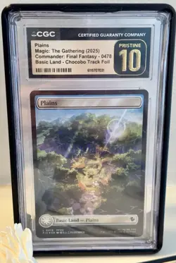 ALL 5 Chocobo Track Foil LANDS Graded 10’s CGC Commander Final Fantasy MTG Magic - Image 5
