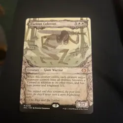 MTG Curious Colossus (Showcase) 0298 Lorwyn Eclipsed NM - Image 1