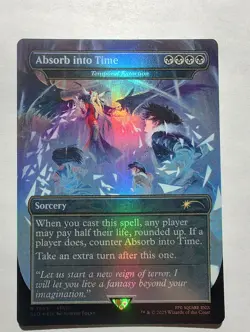 Absorb into Time - Temporal Extortion (Rainbow Foil) Secret Lair Drop Foil - Image 1