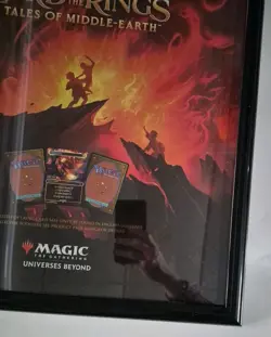 MTG Lord Of The Rings - Framed Foil Promo Poster Magic the Gathering READ - Image 2