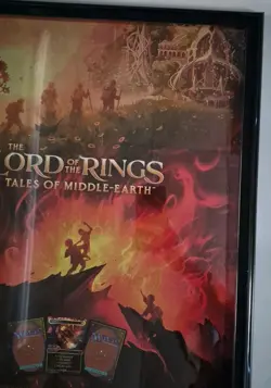 MTG Lord Of The Rings - Framed Foil Promo Poster Magic the Gathering READ - Image 3