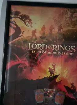 MTG Lord Of The Rings - Framed Foil Promo Poster Magic the Gathering READ - Image 4