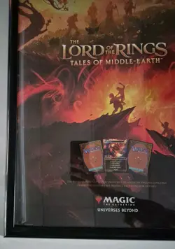 MTG Lord Of The Rings - Framed Foil Promo Poster Magic the Gathering READ - Image 5