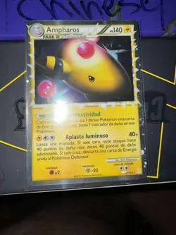2010 Pokemon HeartGold & SoulSilver Ampharos #105/123 Spanish - Image 1