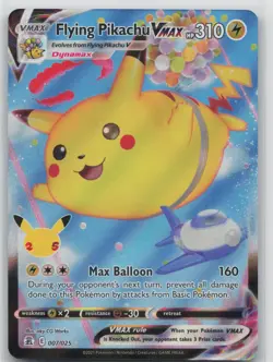 Pokemon Card Flying Pikachu VMAX Ultra Rare Celebrations 007/025 - Image 1