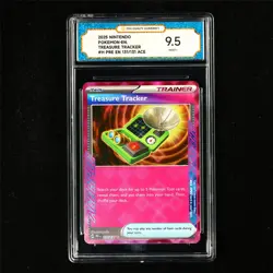 TQG 9.5 MINT+ 2025 Pokemon ENG Treasure Tracker 131/131 ACE - Image 2