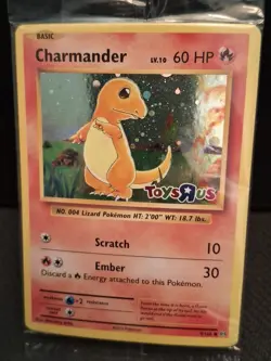 Pokemon Charmander Cosmos Holo #9/108 Toys R Us 2016 Sealed Stamped Evolutions - Image 2