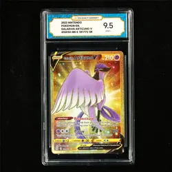 TQG 9.5 MINT+ 2022 Pokemon ENG Galarian Articuno V 181/172 SR - Image 2