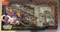 SEALED Pokemon Paldean Fates Great Tusk ex & Iron Treads ex Premium Collection - Image 1