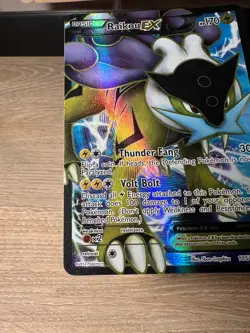 Pokemon Raikou EX Full Art Ultra Rare BW Dark Explorers 105/108 LP - Image 4