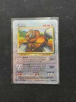 Pokemon TCG Tauros Reverse Holo 65/110 2002 Legendary Collection - Image 1
