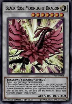 Black Rose Moonlight Dragon Ltd Ed Ultra Rare YF07-EN001 Yu-Gi-Oh! - Image 1