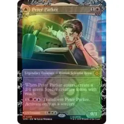 FOIL PETER PARKER (BORDERLESS) (208) Marvel's Spider-man SPM Magic MTG MINT CARD - Image 1