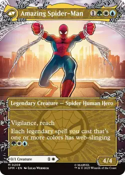 Peter Parker (0208) (Borderless) [Marvel's Spider-Man] Foil Near Mint - Image 2