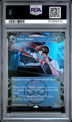 2025 MTG MARVEL'S SPIDER-MAN #0208 AMAZING SPIDER-MAN/PETER PARKER PSA 10 - Image 2