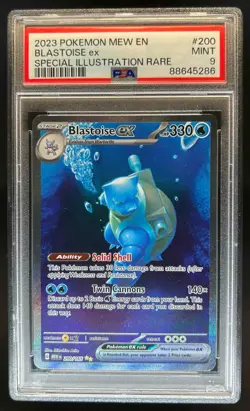 2023 Pokemon SV 151 MEW EN Blastoise ex #200/165 PSA 9 - Image 1