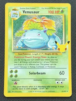 Venusaur 15/102 Celebrations: Classic Collection - Pokemon Card - NM - Image 1