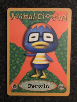 Animal Crossing Derwin #084 e-Reader Card - LP - Image 1