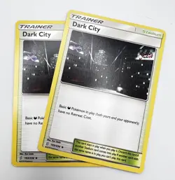 Dark City 193/236 x2 2x Pokemon Card 2019 Unified Minds LP - Image 1
