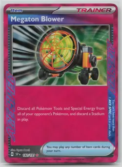 Pokemon Card Megaton Blower ACE SPEC Rare SV08: Surging Sparks 182/191 NM - Image 1
