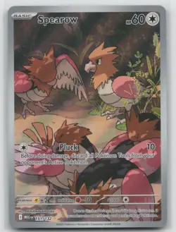 Pokemon Card Spearow Illustration Rare ME01: Mega Evolution 151/132 NM - Image 1