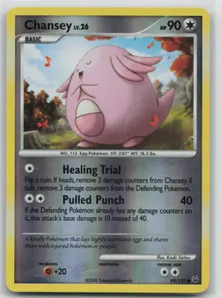 Pokemon Card Chansey Common Platinum 69/127 - Image 1