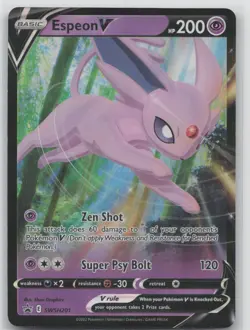 Pokemon Card Espeon V - Promo SWSH: Sword & Shield Promo Cards SWSH201 - Image 1