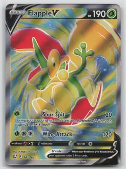 Pokemon Card Flapple V (Full Art) Ultra Rare SWSH05: Battle Styles 143/163 - Image 1
