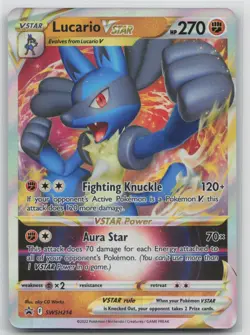 Pokemon Card Lucario VSTAR Promo SWSH: Sword & Shield Promo Cards SWSH214 - Image 1