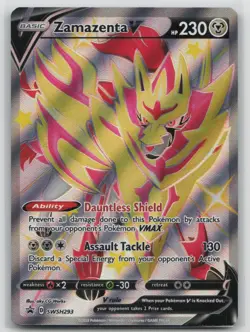 Pokemon Card Zamazenta V (Shiny) - SWSH: Sword & Shield Promo Cards SWSH293 - Image 1