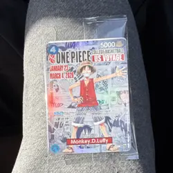 One Piece Monkey D. Luffy College Basketball US Voyage 2026 Trading Card - Image 1