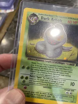 Pokemon Dark Arbok Holo Rare TCG Card 2/82 Vintage Crease See Pics - Image 2