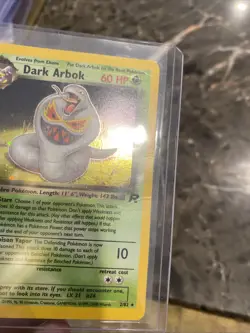 Pokemon Dark Arbok Holo Rare TCG Card 2/82 Vintage Crease See Pics - Image 3