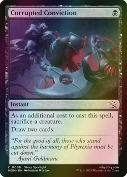 MTG Corrupted Conviction Foil ** March of the Machine ** English - Image 1