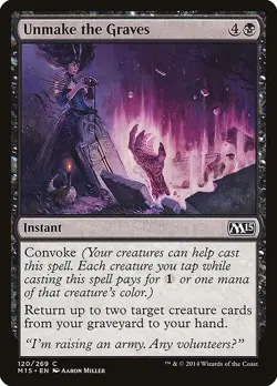 [MTG] Unmake the Graves (120) (M15) LP-HP - Image 1