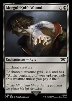 [MTG] Morgul-Knife Wound (0098) (LTR) LP-HP - Image 1